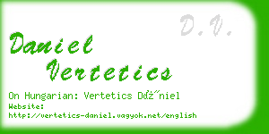 daniel vertetics business card